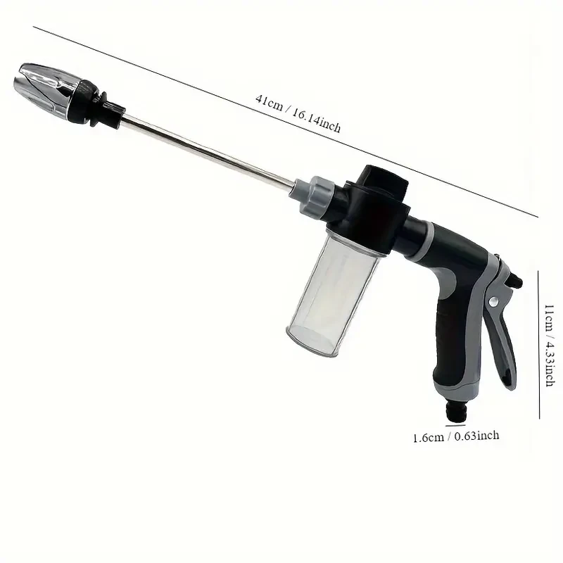 Pistola de agua portátil de alta presión - Manguera rociadora para jardín, lavacoches y boquilla de espuma