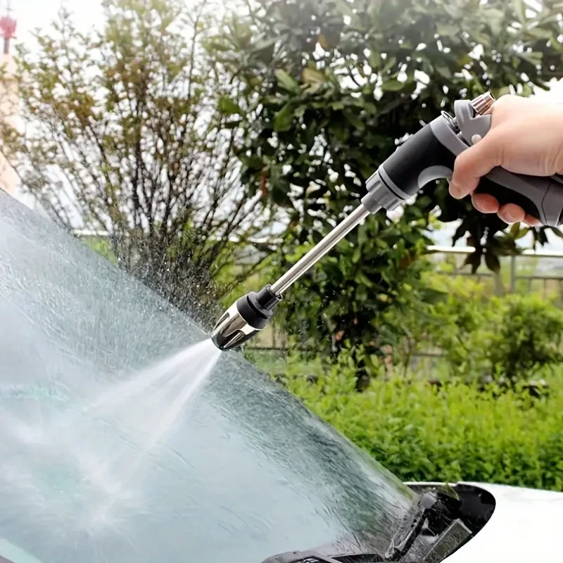 Pistola de agua portátil de alta presión - Manguera rociadora para jardín, lavacoches y boquilla de espuma