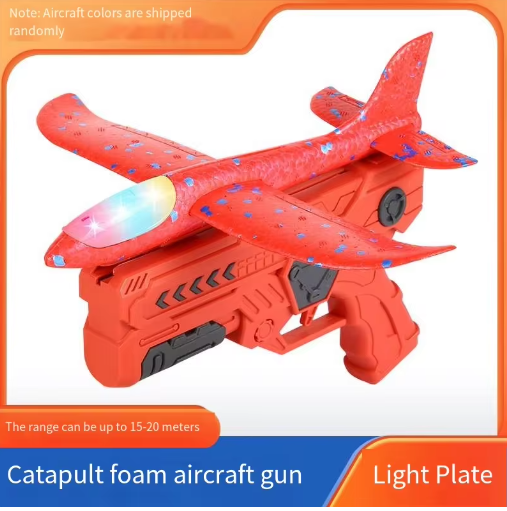 Catapulta de espuma, avión, pistola de fuego, deportes al aire libre, lanzamiento manual, planeador volador, juguete para niños y niñas