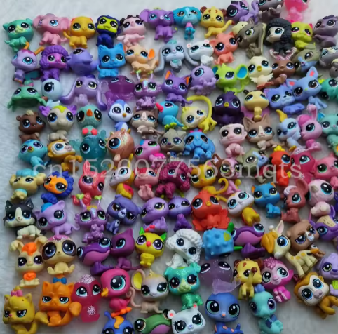 12 piezas de 2-3 cm de juguetes para mascotas antiguas, figuras de gato y cachorro, mini muñecas, figuras de juguete clásicas para mascotas pequeñas, figuras de acción de animales, juguetes para gatos y perros.