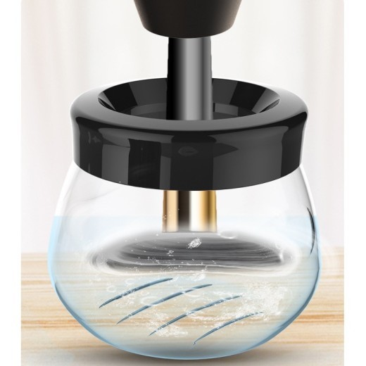 Limpiador de brochas de maquillaje eléctrico con carga USB