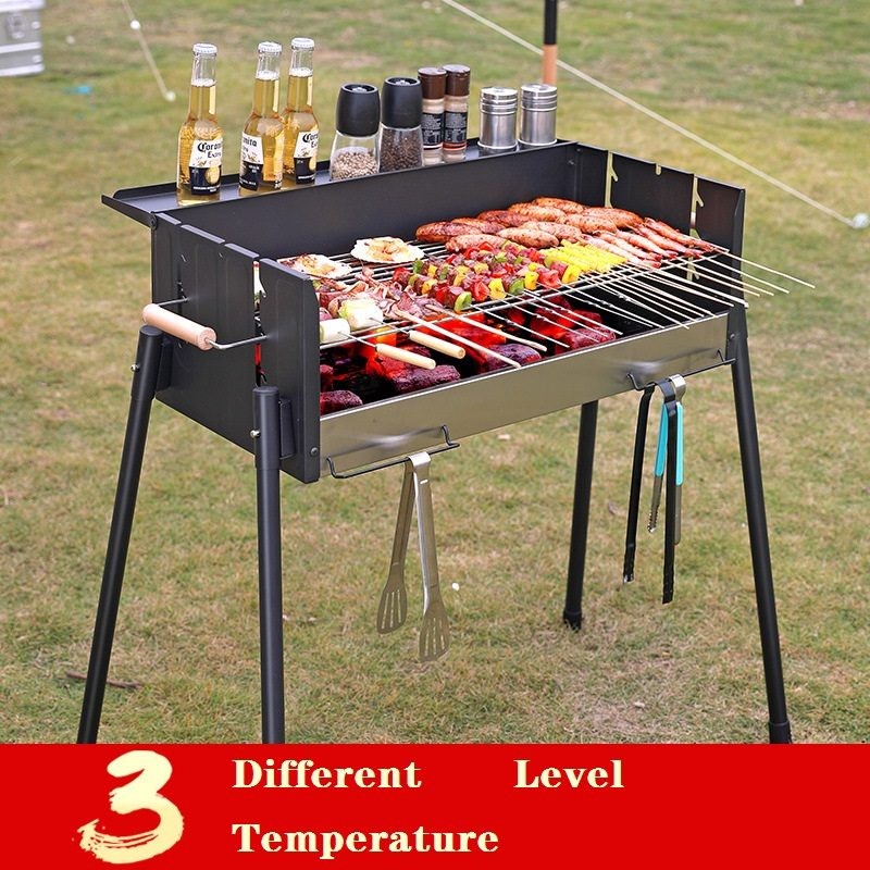 Parrilla para barbacoa, estufa para asar, barbacoa al aire libre, 3 temperaturas diferentes
