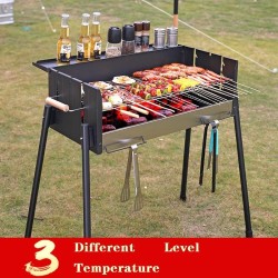 Parrilla para barbacoa, estufa para asar, barbacoa al aire libre, 3 temperaturas diferentes