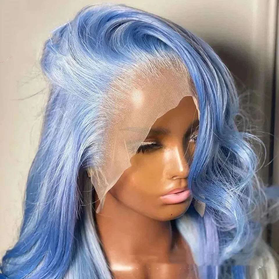 Pelucas frontales de encaje de cabello humano con ondas corporales