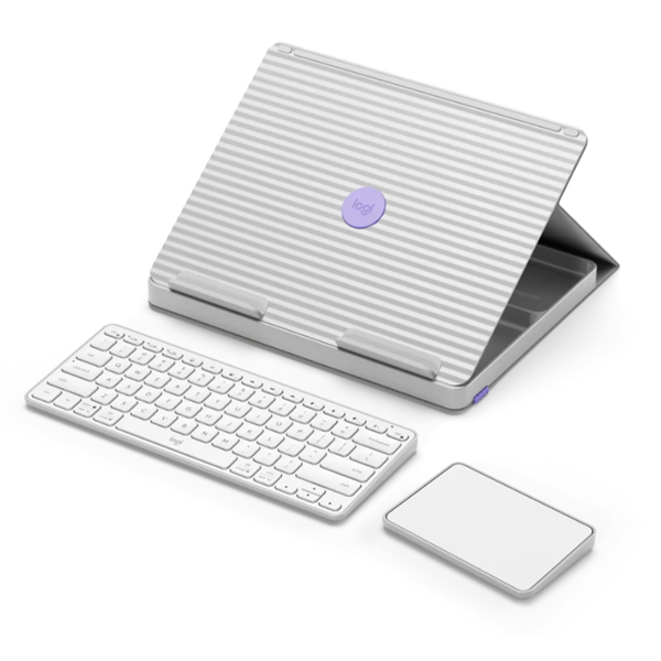 Logitech Casa Pop-Up Laptop Desk - White