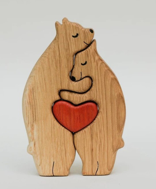 Wooden Bears Family Puzzle