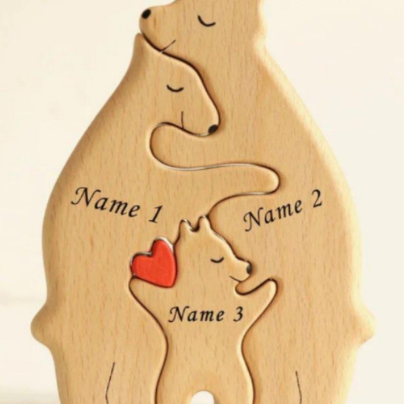 Wooden Bears Family Puzzle