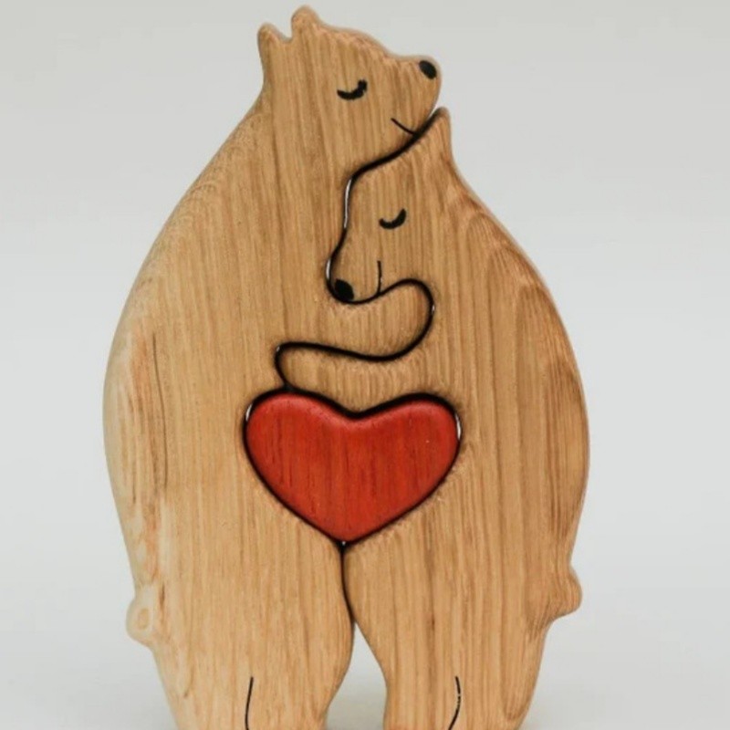 Wooden Bears Family Puzzle