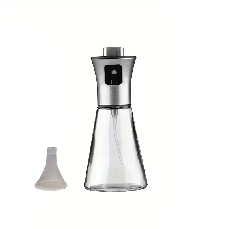 Pulverizador de aceite de oliva de vidrio y acero inoxidable de gran capacidad