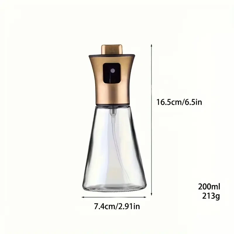 Pulverizador de aceite de oliva de vidrio y acero inoxidable de gran capacidad