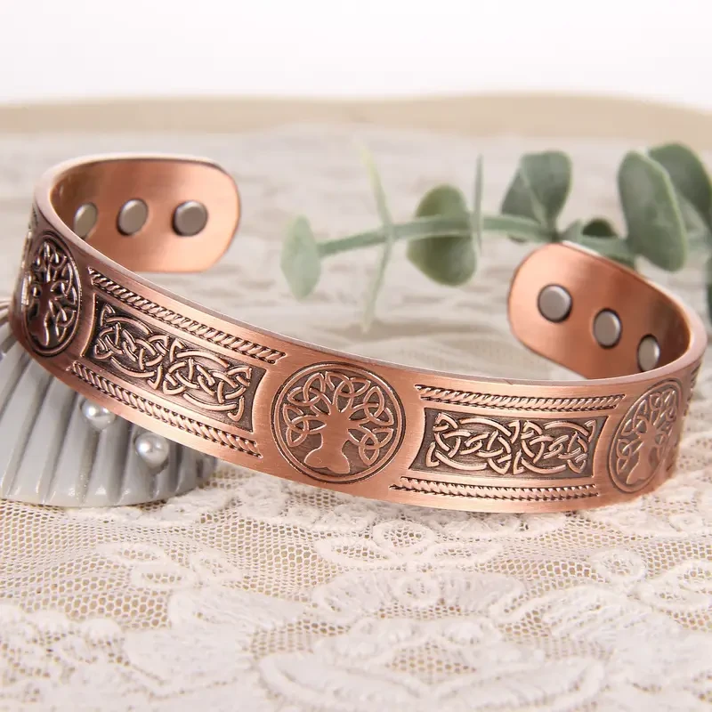 Brazalete magnético de cobre macizo