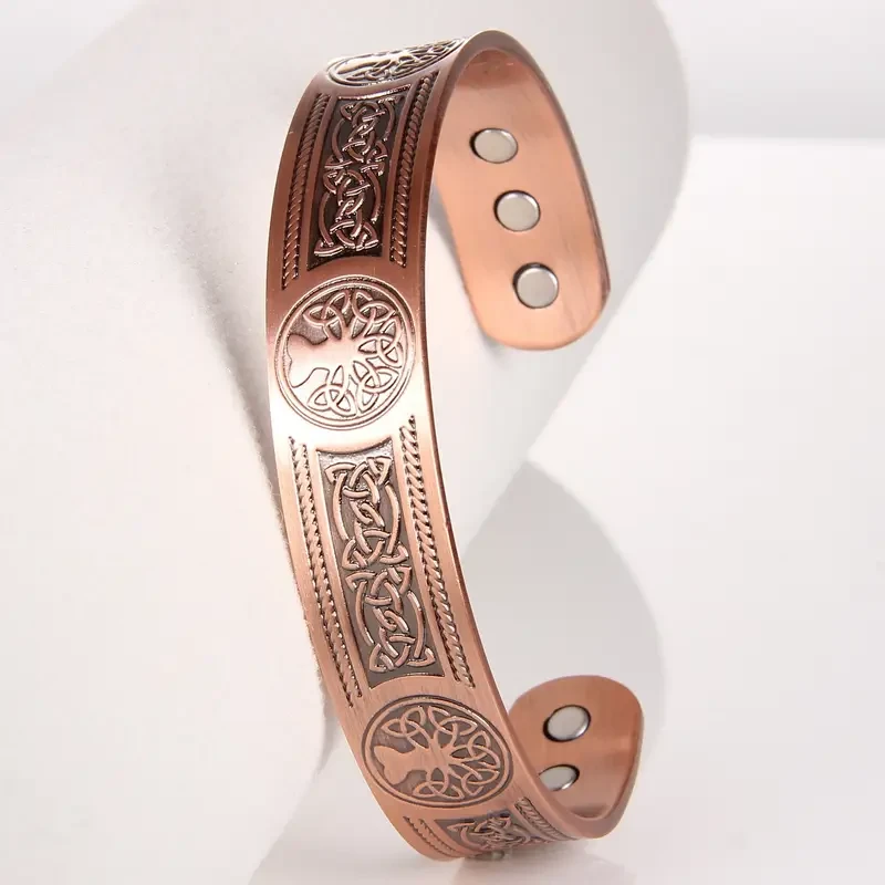 Brazalete magnético de cobre macizo