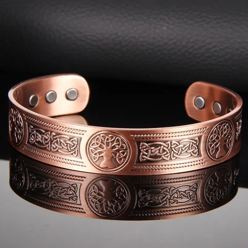 Brazalete magnético de cobre macizo