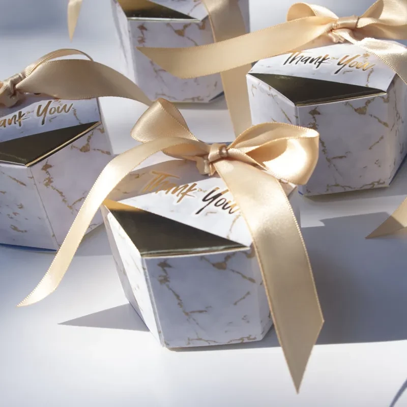 Caja de regalo pequeña y fresca de mármol de estilo europeo creativo
