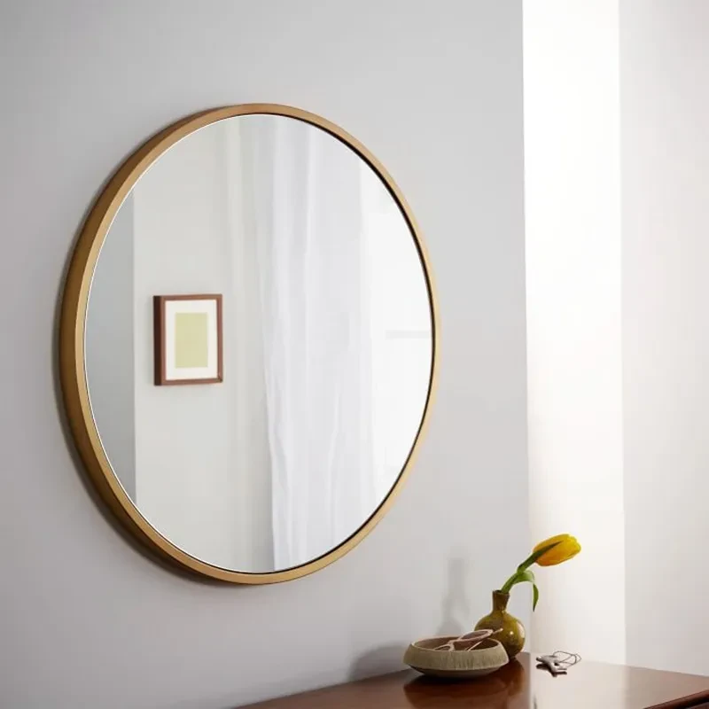 Espejo de baño de pared, espejo decorativo para colgar en la pared.
