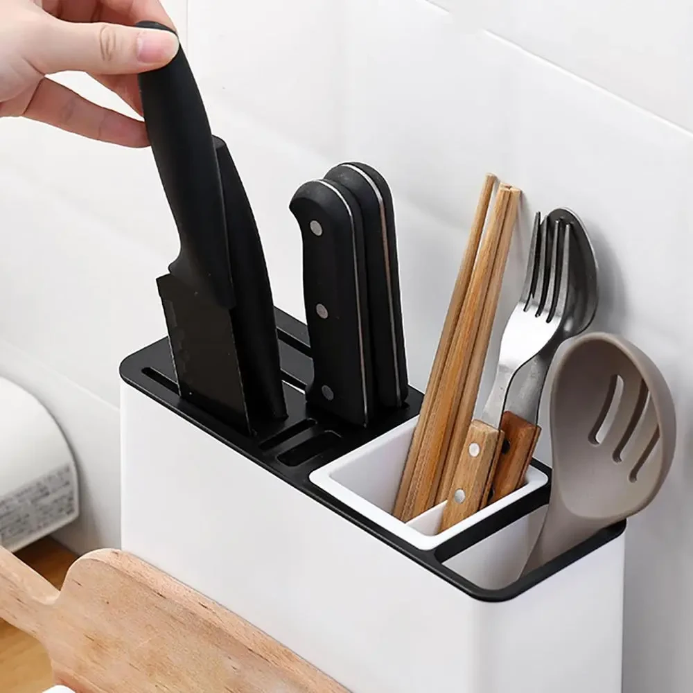 Soportes de almacenamiento para vajilla, cuchillos de cocina, estantes de almacenamiento de plástico para gabinetes de cocina.