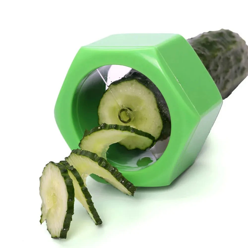 Utensilios de cocina Cuchillo espiral Cortador de verduras Accesorio de cocina Rebanador de pepino