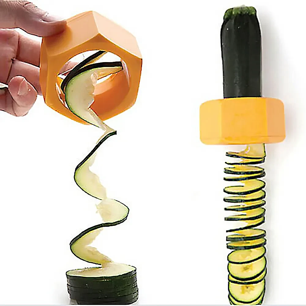 Utensilios de cocina Cuchillo espiral Cortador de verduras Accesorio de cocina Rebanador de pepino