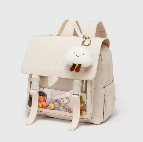 Mochila transparente original para estudiantes de minorías femeninas