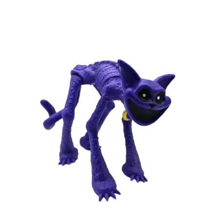 Figura de gato siesta, serie de juegos de criaturas sonrientes, figura de gato monstruo del terror, estatua de PVC, adorno, juguetes coleccionables, regalo