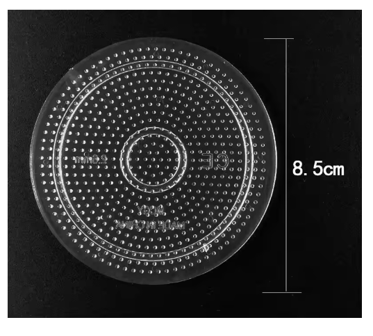 Plantilla de cuentas PUPUKOU de 2,6 mm con 7 tipos de selección, tablero perforado para cuentas Hama, herramienta para hacer juguetes, rompecabezas educativo DIY, beadbond