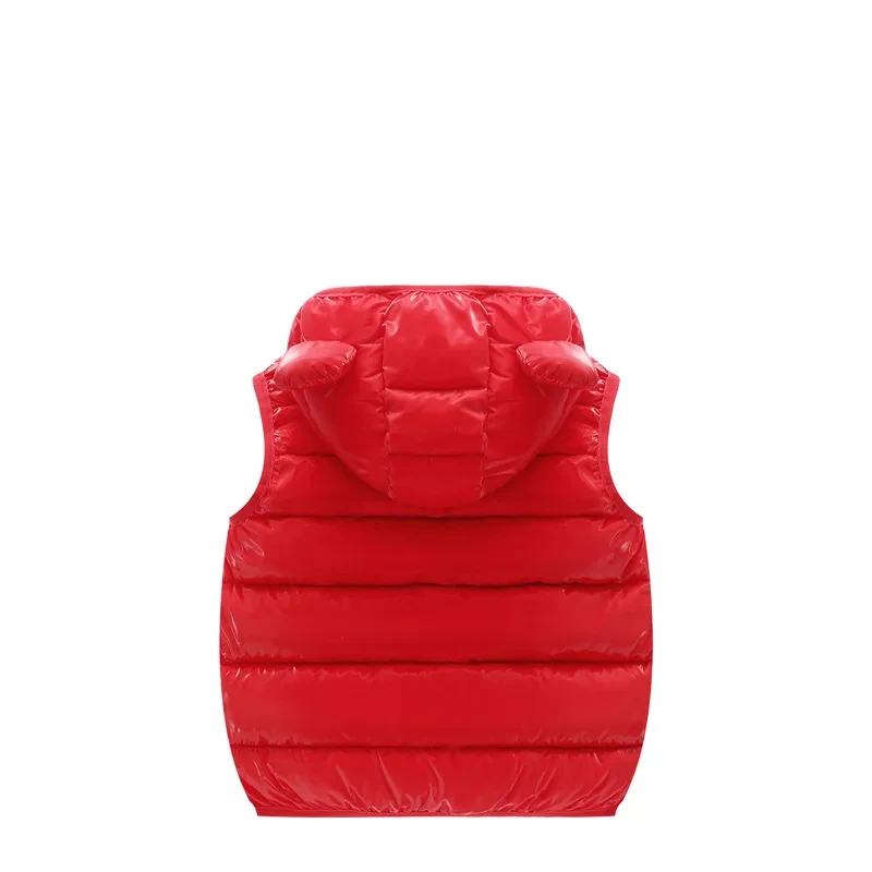 Chaleco de plumón cálido para niños, chaleco sin mangas de otoño para bebés, niños y niñas, ropa de abrigo para niños, chalecos, chaquetas con capucha para niños.