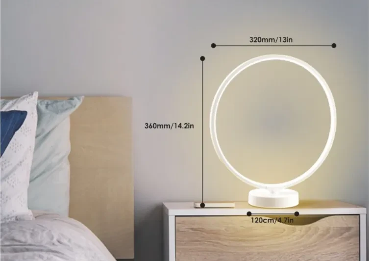 Lámpara de luna llena, lámpara de mesa, luz de noche, lámpara de luna llena, regalos creativos