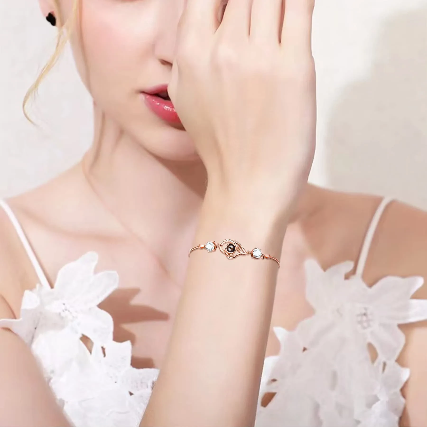 Pulsera de nanoproyección "Te amo" Idiomas