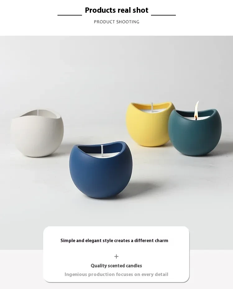 Velas creativas Aromaterapia para el hogar Adornos sencillos