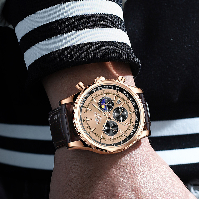 Nuevo reloj multifuncional impermeable para hombre