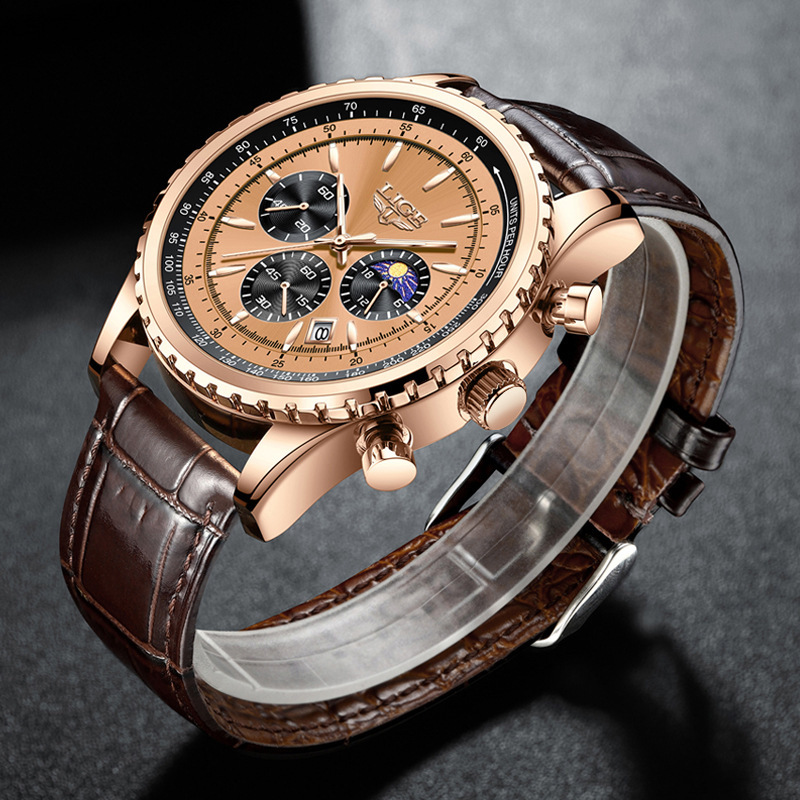 Nuevo reloj multifuncional impermeable para hombre