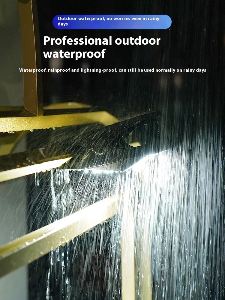 Lámpara de clip de iluminación impermeable con inducción del cuerpo humano solar