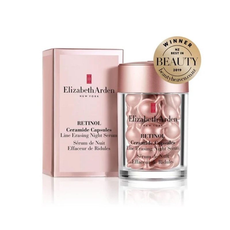 Cápsulas de retinol y ceramida, suero de noche que elimina las líneas de expresión, 30 unidades. Regalo para el Día de la Madre.