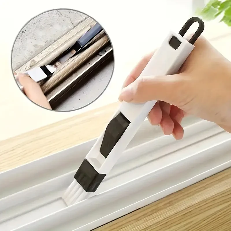 Juego de 8 cepillos para limpiar rieles de ventanas