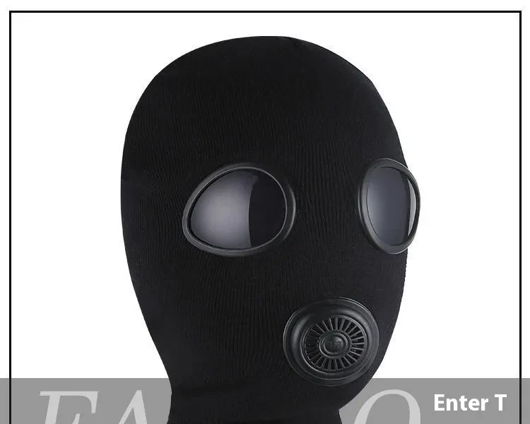 Gorro creativo y divertido para montar a caballo con forro polar, protección para el cuello, gafas, máscara