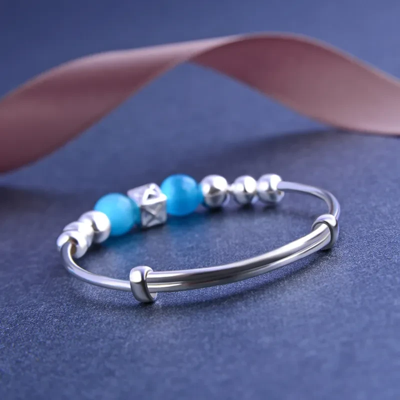Joyería de plata para regalo de luna llena para niño recién nacido.