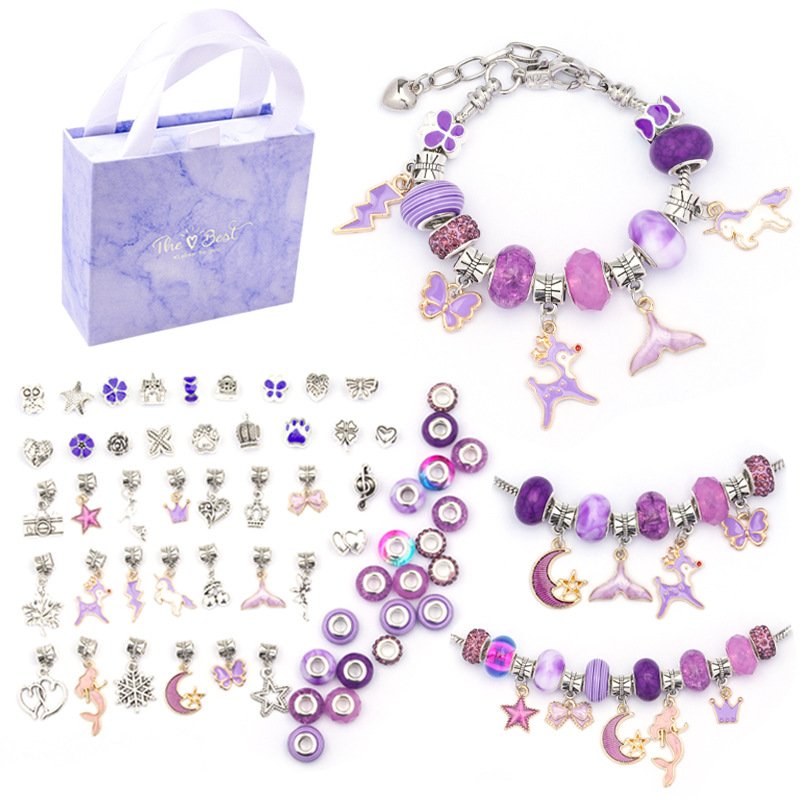 Pulsera infantil de joyería hecha a mano para mujer, exquisita caja de regalo, pulsera de regalo