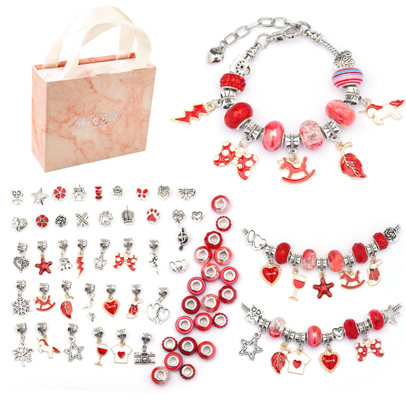 Pulsera infantil de joyería hecha a mano para mujer, exquisita caja de regalo, pulsera de regalo