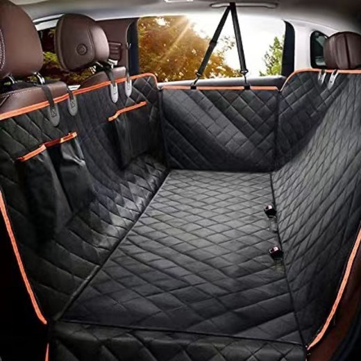 Alfombrilla de tela Oxford para mascotas, para asiento trasero de coche, antisuciedad