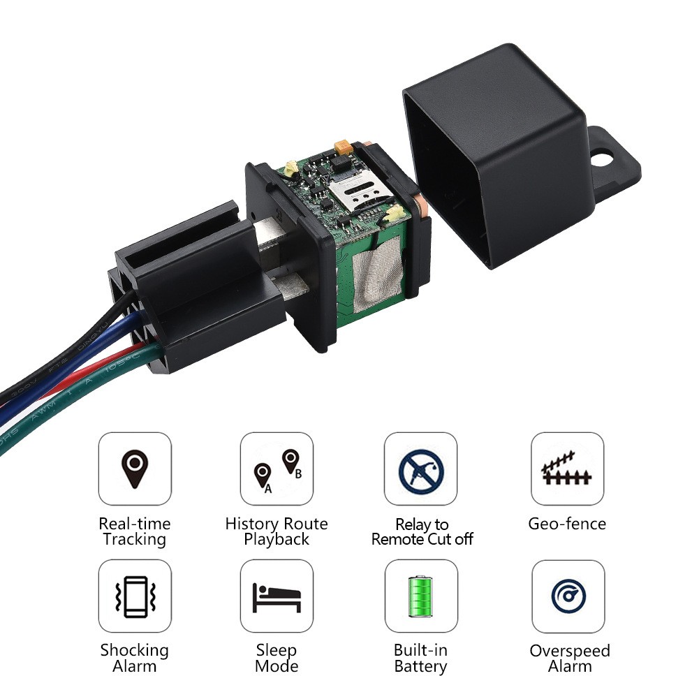 Dispositivo de rastreo GPS para vehículos con posicionamiento antirrobo para vehículos eléctricos y motocicletas ST-907