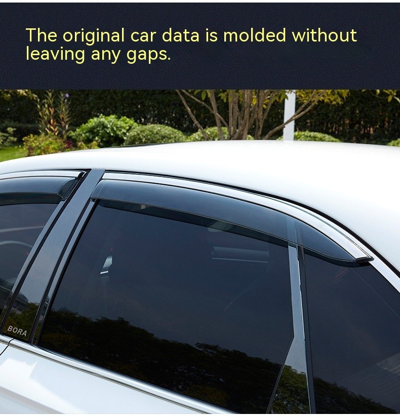 Tablero protector contra la lluvia para ventanas decorativas modificadas para automóviles