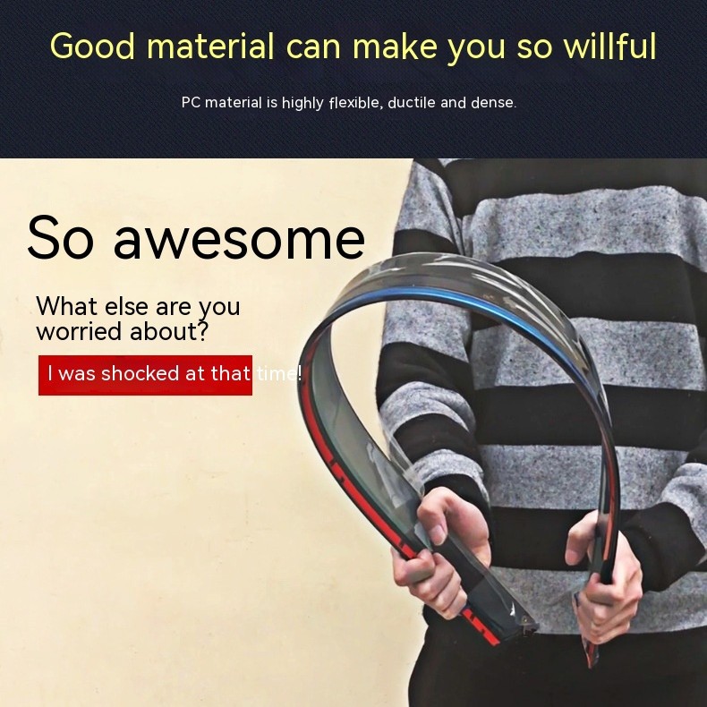 Tablero protector contra la lluvia para ventanas decorativas modificadas para automóviles