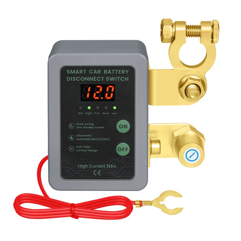 Disyuntor de batería de automóvil inteligente con control remoto de 12 V y apagado automático