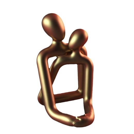 Escultura de amor para San Valentín, decoración del hogar, artesanía de resina.