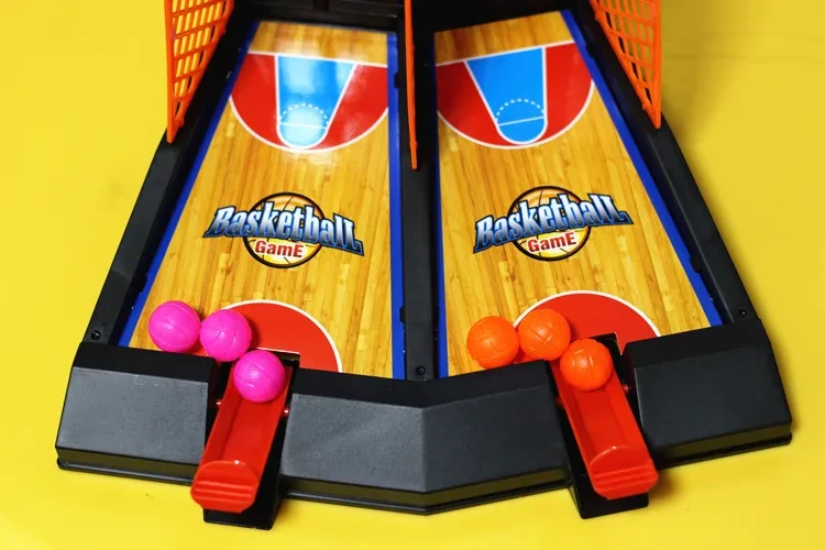 Cancha de baloncesto con tiro con dos dedos