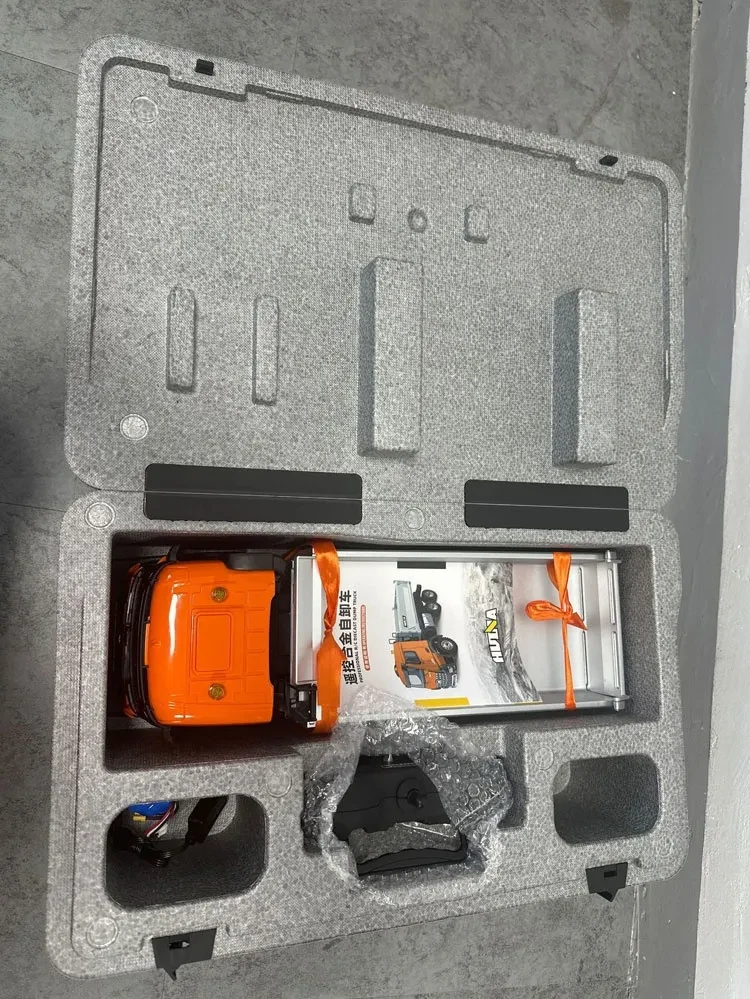 Camión volquete de control remoto de aleación, vehículo de transporte de ingeniería, juguete