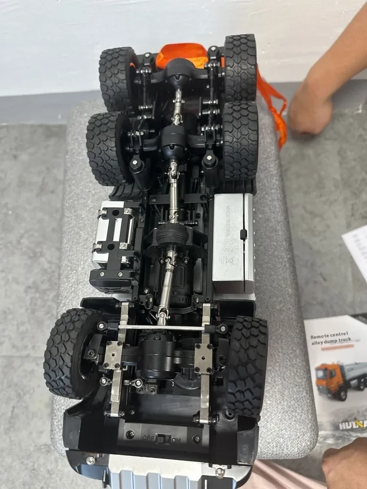Camión volquete de control remoto de aleación, vehículo de transporte de ingeniería, juguete
