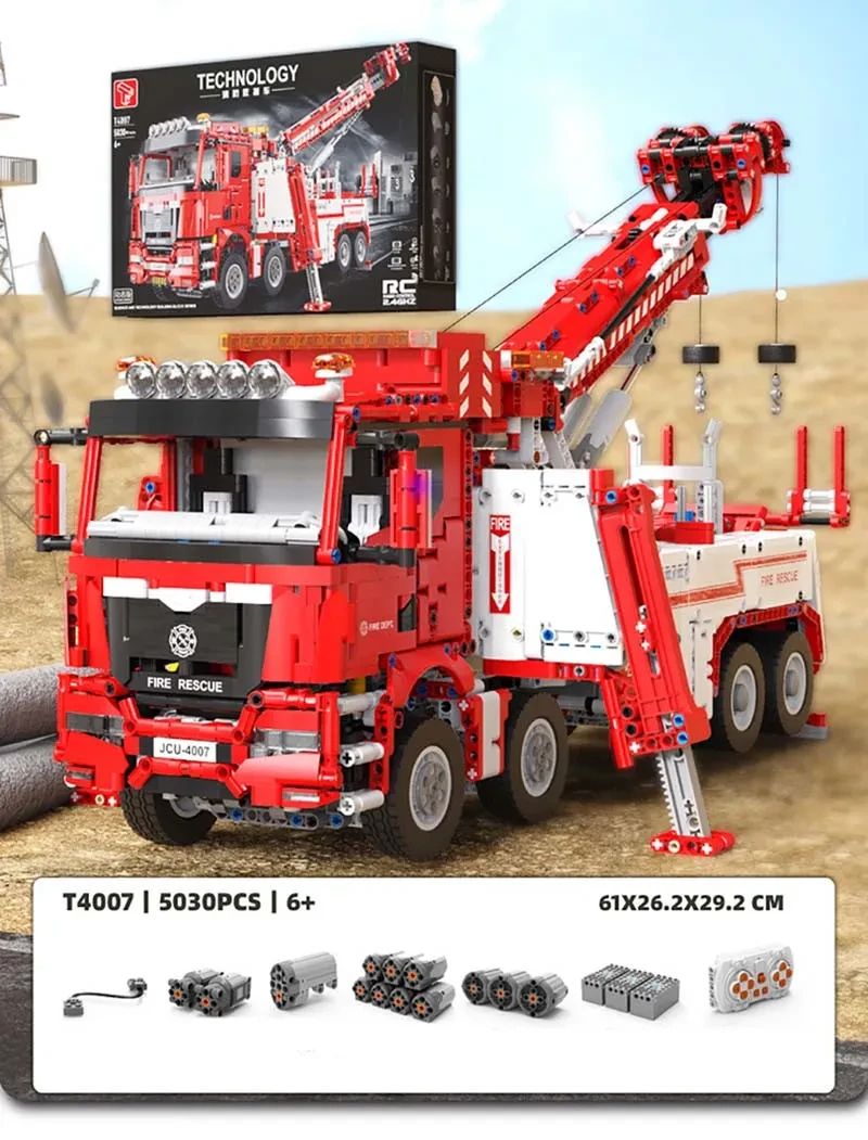 Vehículo de rescate contra incendios de la serie Engineering con control remoto eléctrico