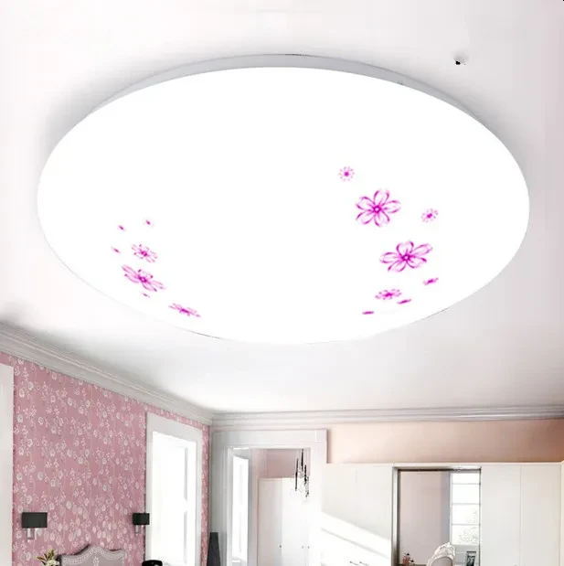 Lámpara de techo LED moderna y sencilla de acrílico para dormitorio.