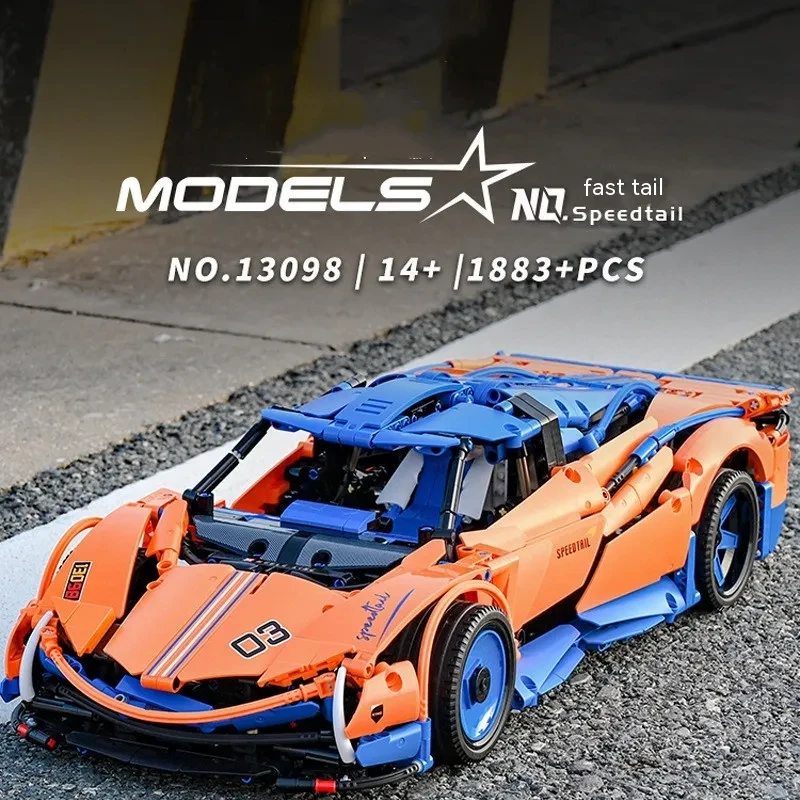 Modelo de coche deportivo de control remoto, juguetes educativos ensamblados